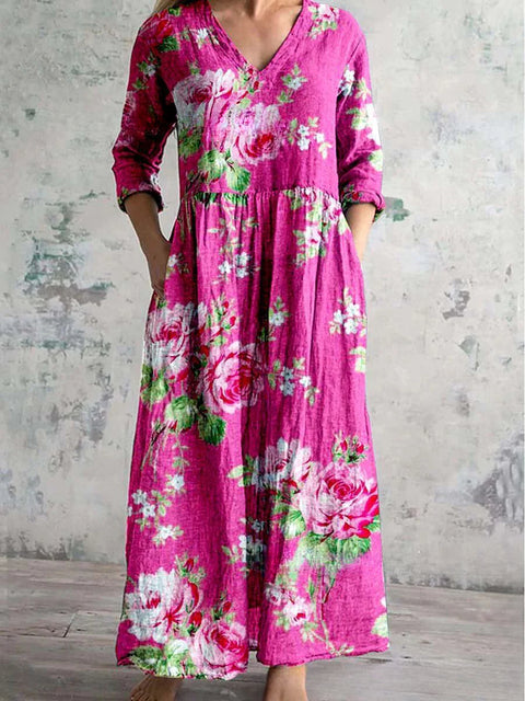 Robe ample décontractée d'été pour femme, imprimée en 3D, style urbain, m301037