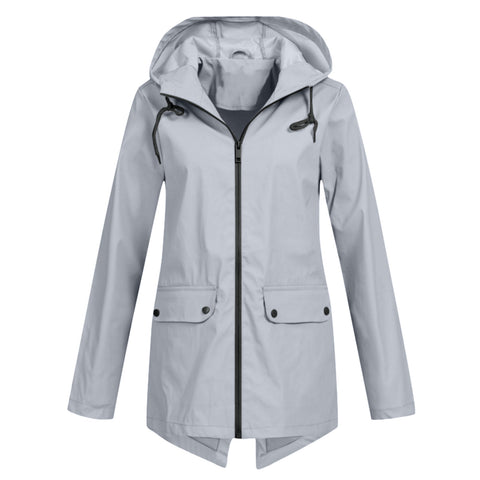 Veste coupe-vent légère à capuche et fermeture éclair pour l'extérieur, coupe-vent fine, m300472 