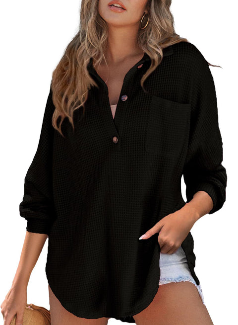 Haut en tricot gaufré populaire taille m300443 