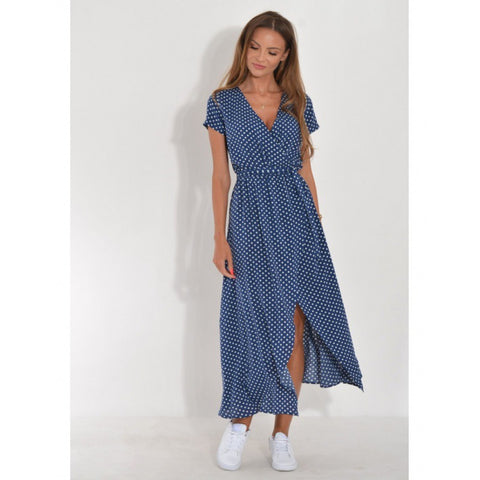 Summer V-neck split fork medium and long group m301945