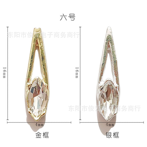 Nail Art Legierung Schmuck Stern Mond Diamant Perle Luxus Gericht Diablo Barock Nagel Dekorative Aufkleber