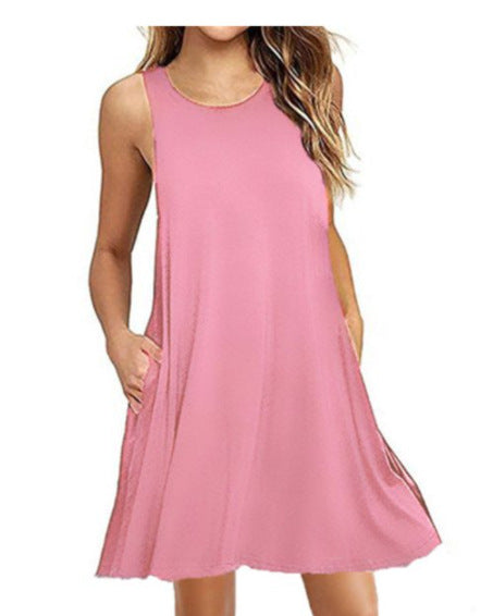 Ärmelloses Westenkleid mit Taschen m300967 