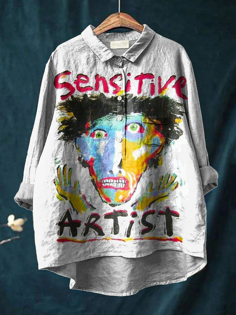 Lässiges Damen-T-Shirt mit Rundhalsausschnitt und lockerem Druck in großen Größen m301279 