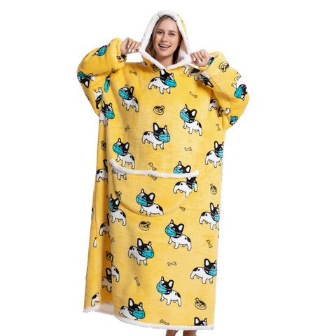 New animal cartoon cold suit thickened flannel lamb wool pajamas m302152