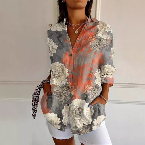 Siebenärmeliges Hemd mit Tierdruck, 3D-Shirt, M301214 