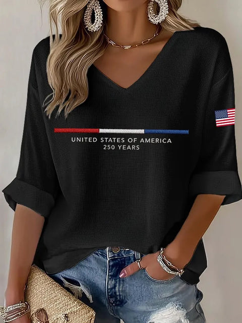 Summer V-neck short-sleeved top 3D digital printing women's casual short-sleeved m302655