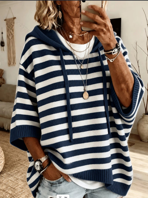 New hooded drawstring sweater sweater woven outside m303005