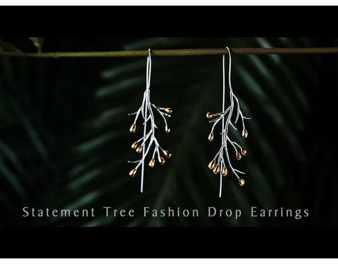 Boucles d'oreilles branches m3331094 