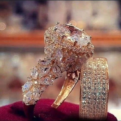 Bijoux en diamant complet style ins bague en diamant élégante pour les femmes m1915010356 