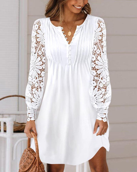 Robe à manches longues en dentelle m300734 