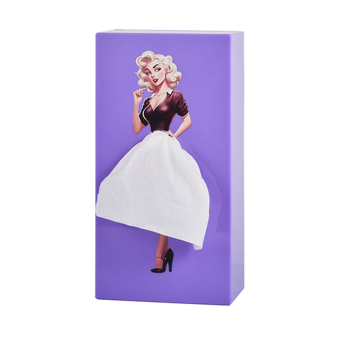 Cartoon Anime Mädchen Taschentuchbox Fliegender Rock Taschentuchbox Pod Rock Mädchen Gesicht Pumpkarton Niedliche Desktop-Dekoration m5010683