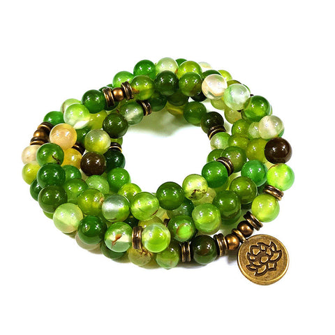 8 mm neues Amazon-Armband, 108 Buddha-Perlen, Lotus-Armband mit mehreren Kreisen, Lebensbaum-Anhänger, Pulloverkette, M3331309