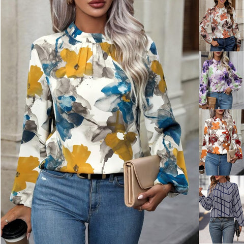 Chemise à manches longues pour femme, nouvelle collection, motif floral, tendance, m301020 