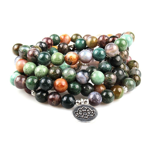 8 mm neues Amazon-Armband, 108 Buddha-Perlen, Lotus-Armband mit mehreren Kreisen, Lebensbaum-Anhänger, Pulloverkette, M3331309