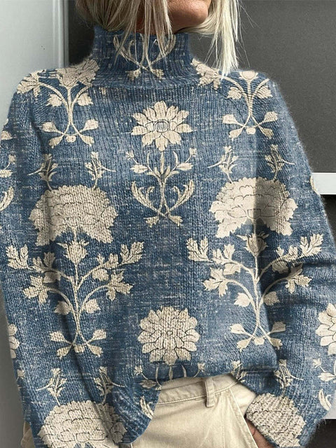Christmas abstract print casual cape jacket cardigan sweater m302114