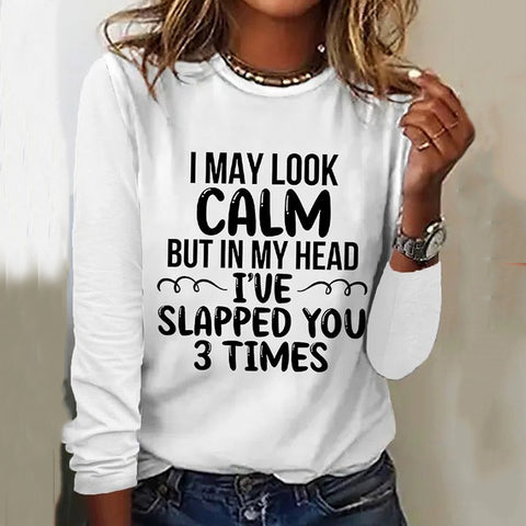 Digital printing long-sleeved autumn T-shirt women's color-changing T-shirt women's m300755