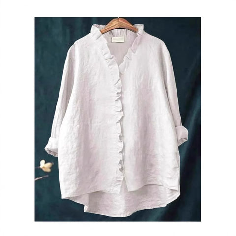 Damen T-Shirt mit Rundhalsausschnitt und lockerem Druck in Übergröße, m301365 