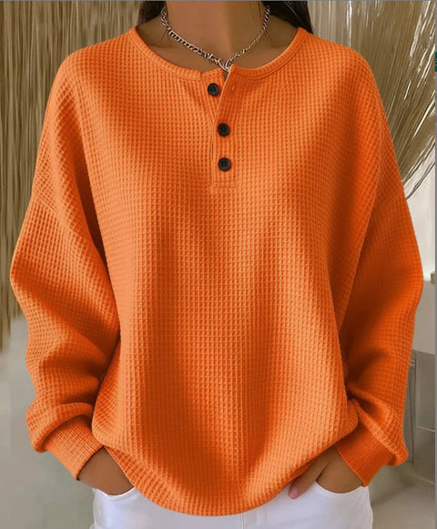 New retro 3D digital printing three-button stand-up collar Polo sweater m302116