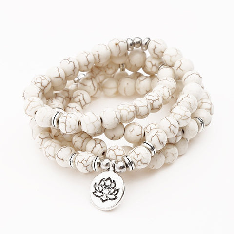 8 mm neues Amazon-Armband, 108 Buddha-Perlen, Lotus-Armband mit mehreren Kreisen, Lebensbaum-Anhänger, Pulloverkette, M3331309