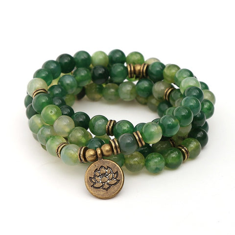 8 mm neues Amazon-Armband, 108 Buddha-Perlen, Lotus-Armband mit mehreren Kreisen, Lebensbaum-Anhänger, Pulloverkette, M3331309