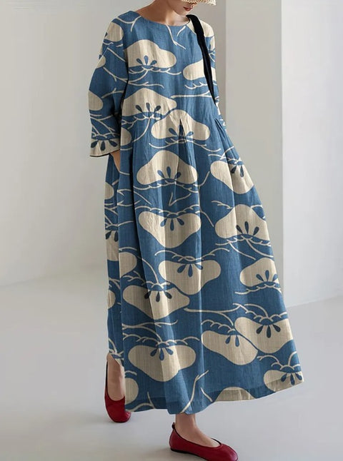 Robe femme à col rond, nouvelle collection m301069