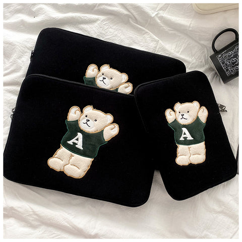 Niedliche Aufbewahrungstasche für iPad, Notebook, 13–15 Zoll, Tablet, AC Bear, Hülle, m3330820