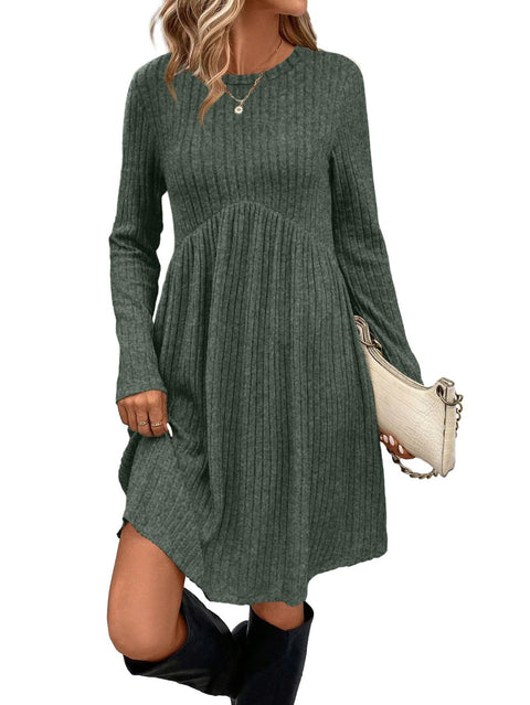 Autumn and winter Bohemian irregular polished knee solid color dress women's umbrella skirt m302112