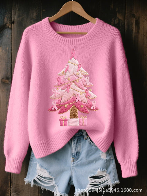 Autumn and winter top women's crew neck sweater m302181