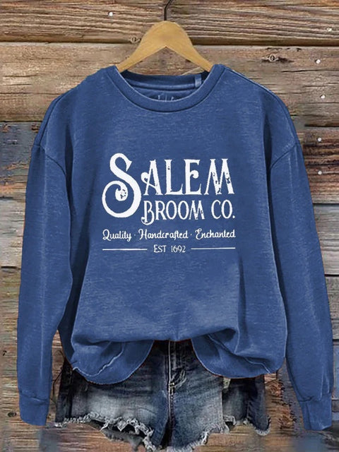 Halloween Printed Shoulder Casual Crew Neck Women's Sweater M800003