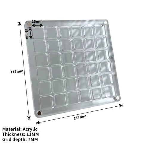Acryl-Aufbewahrungsbox mit magnetischer Schale m3331018 