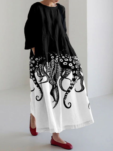 Robe femme à col rond, nouvelle collection m301069