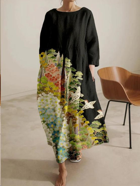 Robe femme à col rond, nouvelle collection m301069