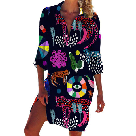 Veste de bikini, maillot de bain, cardigan, chemise de plage imprimée pour femme, m301274 