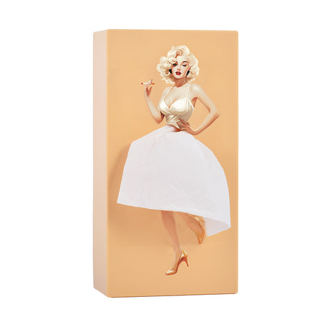 Cartoon Anime Mädchen Taschentuchbox Fliegender Rock Taschentuchbox Pod Rock Mädchen Gesicht Pumpkarton Niedliche Desktop-Dekoration m5010683