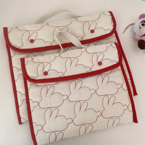 Sacoche pour ordinateur portable 11/13" avec motif lapin brodé, organiseur pour iPad M3330822