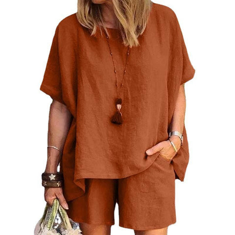 Neue anzug mode temperament lose kurzarm shorts zwei-stück set m301179 