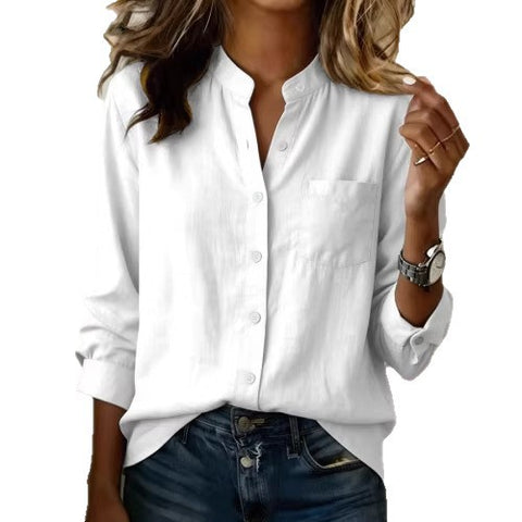 Heart-shaped printed temperament women's imitation acetic acid shirt top m302797