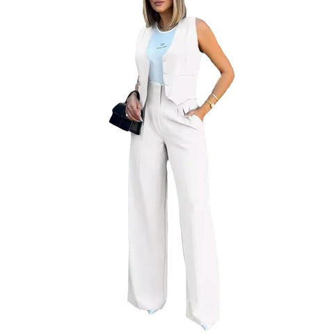 Costume de mode gilet gilet pantalon large costume décontracté m300059 