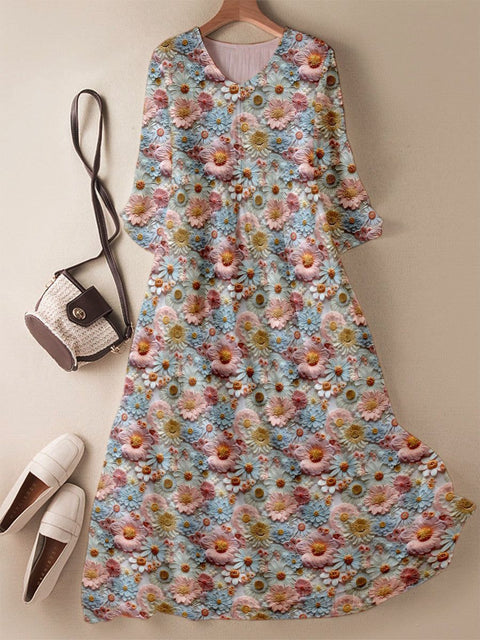 Hängendes Kleid im Slim-Fit-Stil für Damen m301070