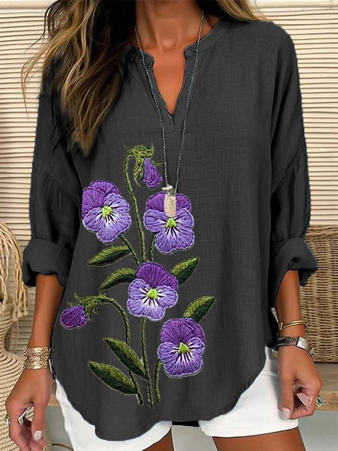 Lose druck rundhals casual große größe pullover frauen kleidung T m301359 