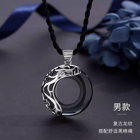 Collier pendentif rétro simple Soleil, Lune et Étoiles m3331241