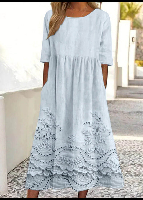 Sommer neuer lässiger Rundhals-Pendelrock mit mittlerer Taille für Damen m301259 