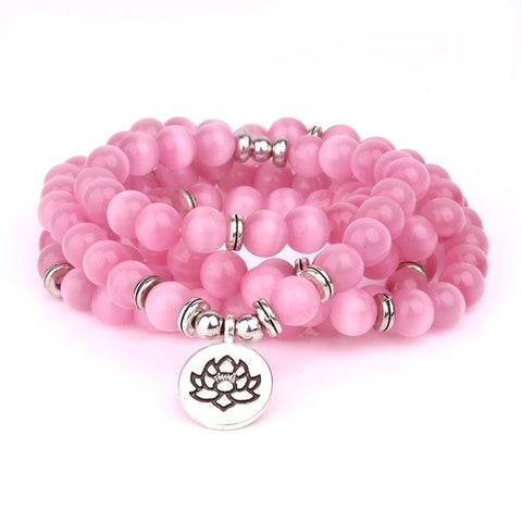 8 mm neues Amazon-Armband, 108 Buddha-Perlen, Lotus-Armband mit mehreren Kreisen, Lebensbaum-Anhänger, Pulloverkette, M3331309