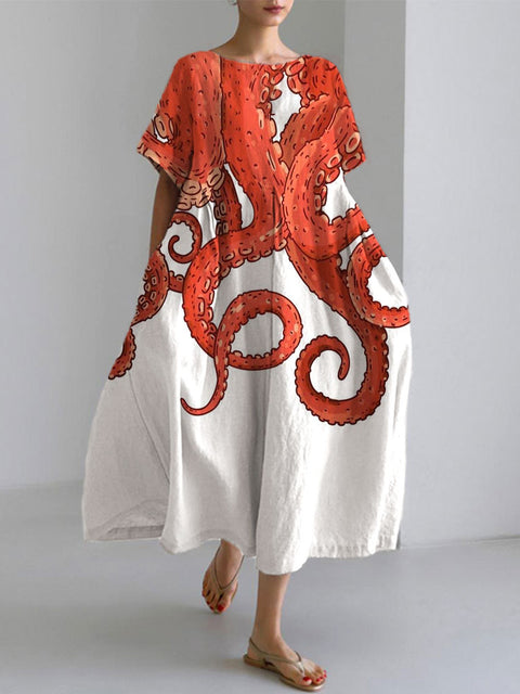 Lose neue retro floral lose frauen gedruckt lange kleid m300916 