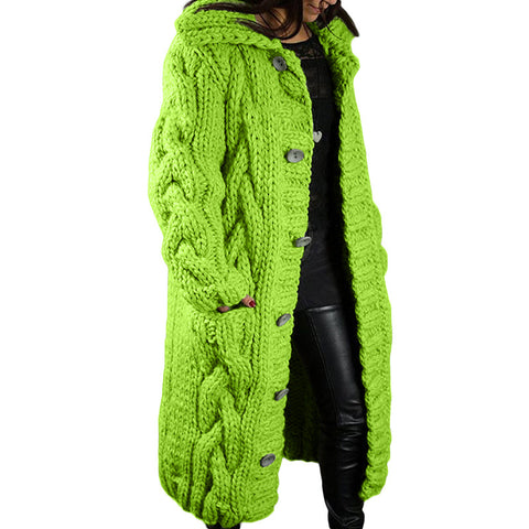 Single-breasted large-size sweater jacket m300561