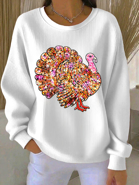 Loose outer wear lazy wind snowflake Christmas tree mix and match casual commuter sweater m302516-3