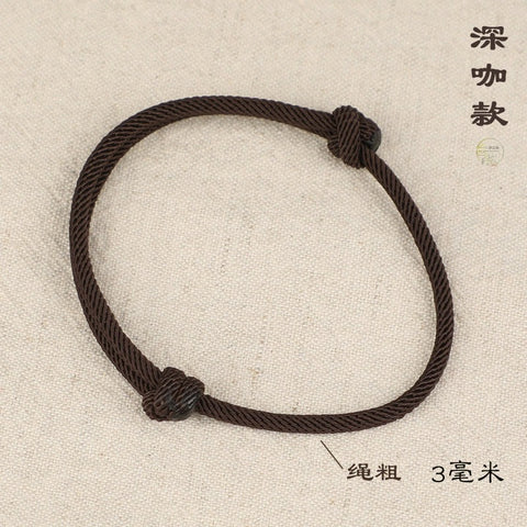 Handgewebtes Armband aus rotem Seil, Paargeschenke für Männer und Frauen, glückverheißendes Jahr der Schlange, Diamantknoten, Handseil aus Jadeperlen m3331253.