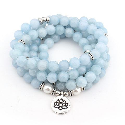 8 mm neues Amazon-Armband, 108 Buddha-Perlen, Lotus-Armband mit mehreren Kreisen, Lebensbaum-Anhänger, Pulloverkette, M3331309
