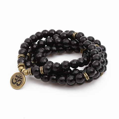 8 mm neues Amazon-Armband, 108 Buddha-Perlen, Lotus-Armband mit mehreren Kreisen, Lebensbaum-Anhänger, Pulloverkette, M3331309