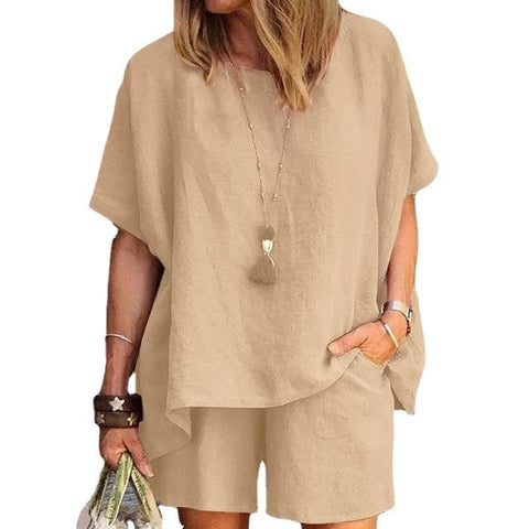 Neue anzug mode temperament lose kurzarm shorts zwei-stück set m301179 